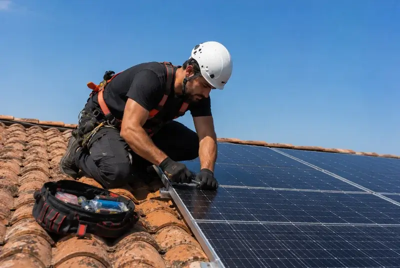 Maintenance et monitoring de panneaux solaires à Lachassagne
